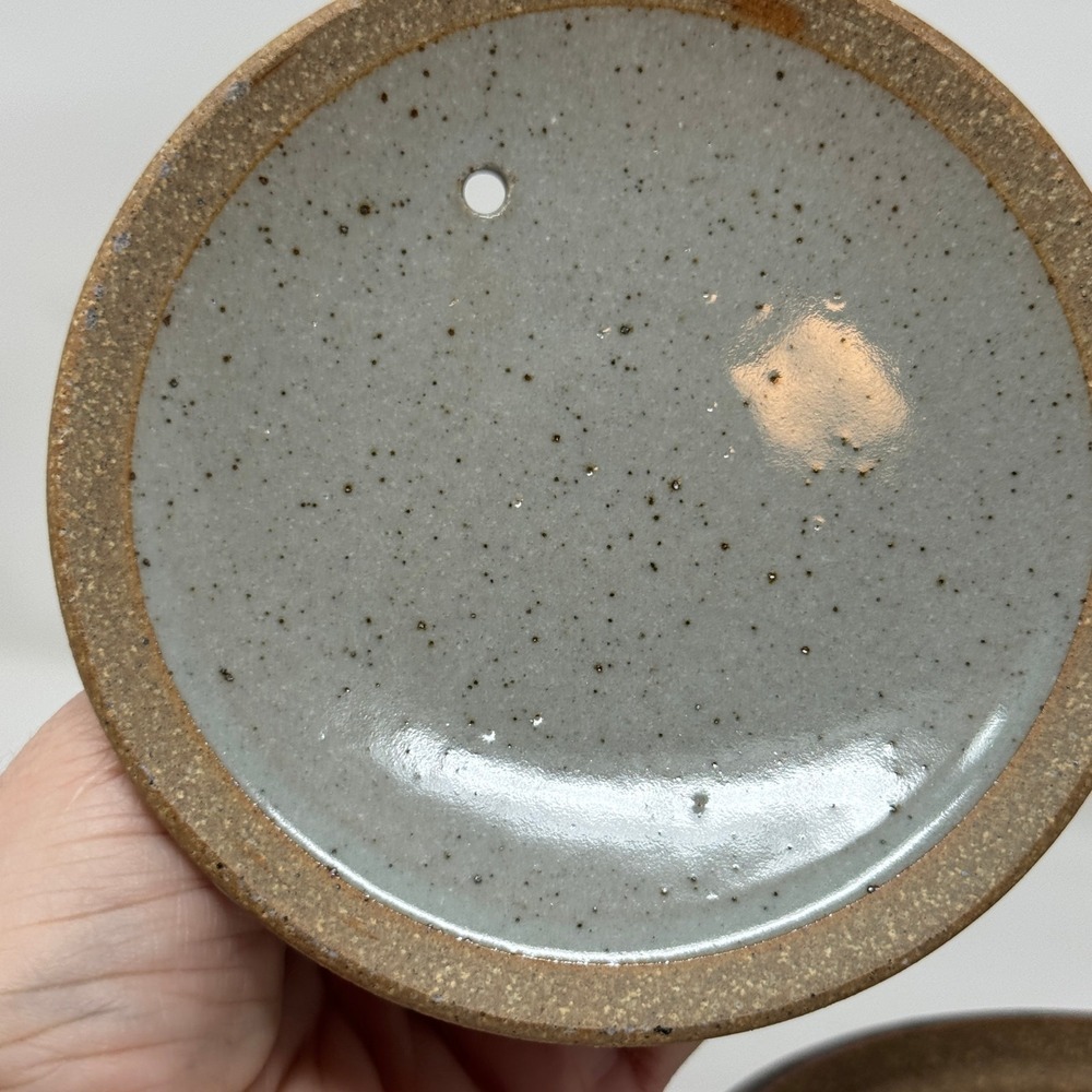 Handmade Ceramic Casserole Pot with Lid Rustic Stoneware Kitchenware Farmhouse - Picture 5 of 11